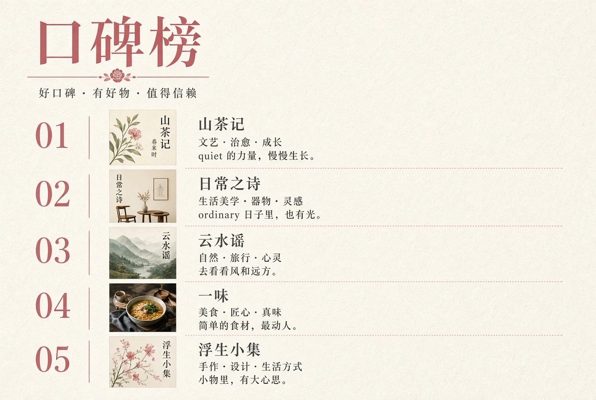 口碑榜